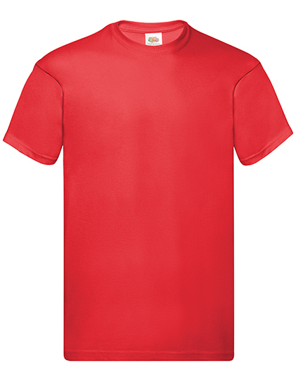 T-Shirt Man mit Schul-Logo vorne links